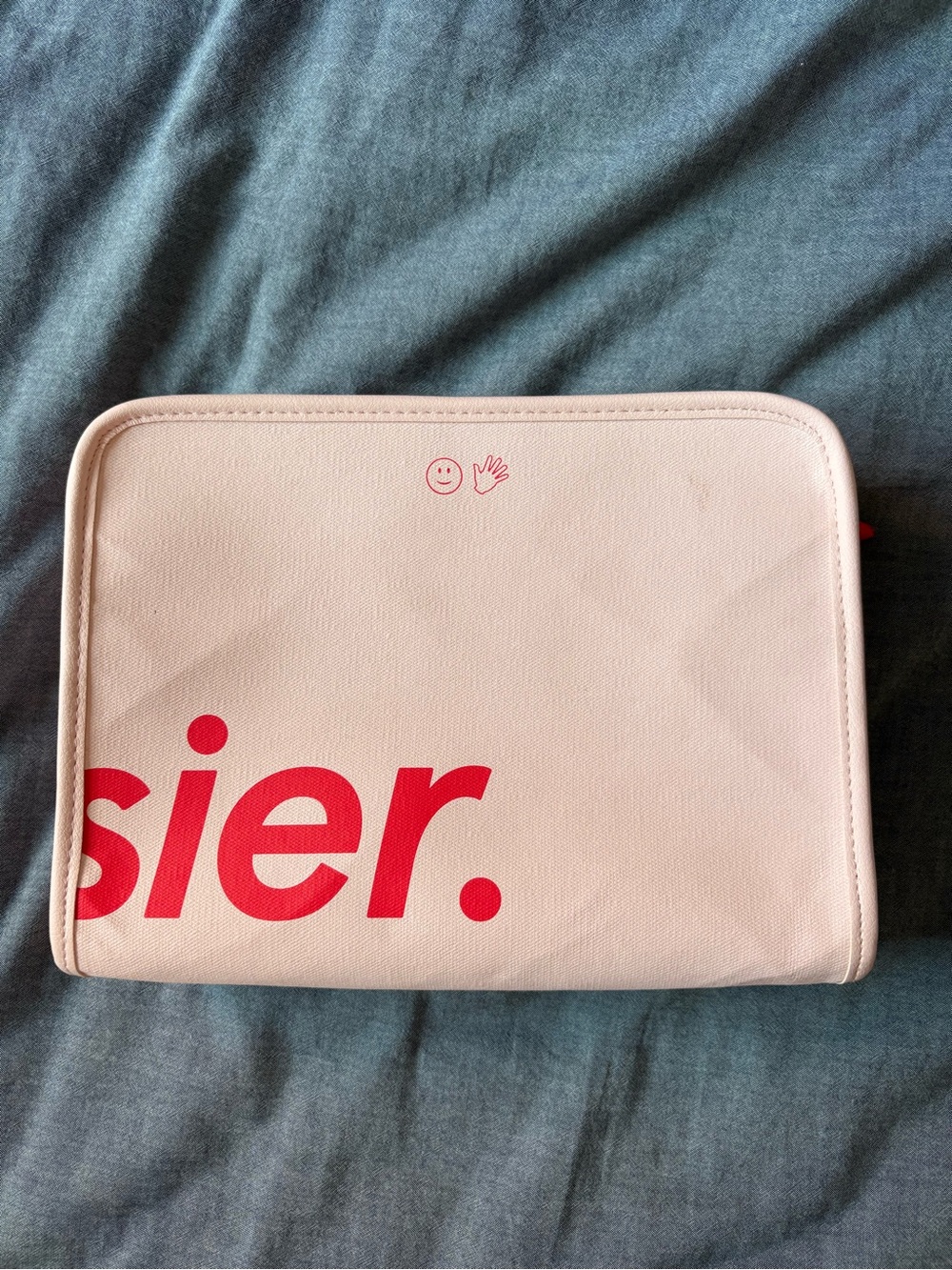 Glossier Pink Makeup Travel Bag - Picture 4 of 6
